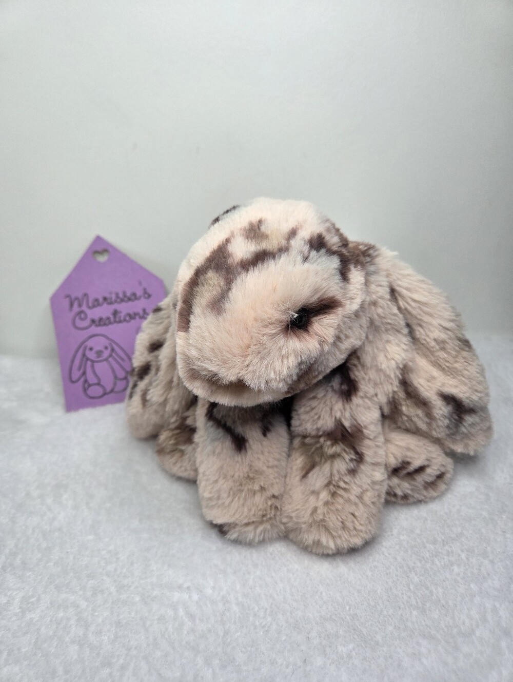 NWT Customized Jellycat Medium Smudge Rabbit "Leonidas" - Picture 2 of 5